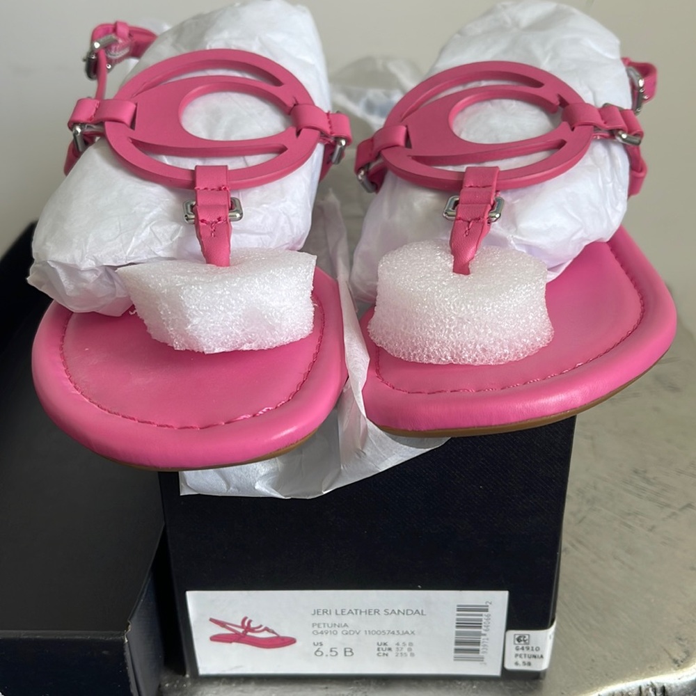 Coach Jeri Leather Sandal